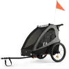 Kinderkraft Remorque Vélo Enfant 2en1 NAVA WALK KSNAVA00GRY000W