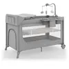 Kinderkraft Lit bébé et lit de voyage 2 en 1 avec accessoires gris KCL...