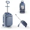 Kinderkraft Valise enfant 2 en 1 avec assise CABBY bleu KACABB00BLU000...