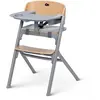 KinderKraft Chaise haute évolutive Kindekraft LIVY - multifonctions jusqu'à 110Kg en chêne