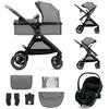 Poussette combinée 3-en-1 Kinderkraft ESME PRO siège auto MINK PRO 2 i...