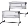 Kinderkraft Lit d'appoint 2en1 NESTE UP 2 gris clair KLNEE002LGR0000
