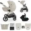 Kinderkraft Poussette multifonction PRIME 3 2 en 1 beige KSPRIM03BEG20...