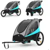 Kinderkraft Remorque Vélo Enfant 3en1 NAVA bleu KSNAVA00BLU0000