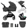 Kinderkraft Poussette 3en1 YOXI gris KSYOXI00GRY3000