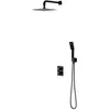 OMNIRES Parma - Doucheset met inbouwthermostaat, inbouwdeel, 20x20 cm,...