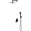 OMNIRES Parma - Doucheset met inbouwkraan, met huis, 20x20 cm, 3 stral...