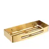 Omnires, Rangement pour douche, Uni Badezimmerkorb, gebürstetes Gold