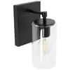 TooLight Zwarte wandlamp - elegant design - glas en metaal - 1 lichtpunt - E27 fitting