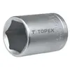 "Topex Dop 22 1/2"" Zeskant CrV Staal DIN 3124"