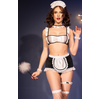 Costume Servante Sexy Izabela 9 Pièces noir L/XL