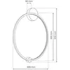 Plafonnier LED Saturno Noir 25W