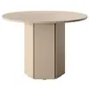 SELSEY Table ronde - HEXA - 110 cm - Cappuccino