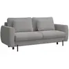 SELSEY Canapé convertible 3 places - RANE- en tissu chenille gris