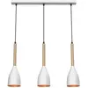 Luminex Muza Hanglamp Wit/Lichtbruin 3xE27