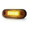 Zijmarkeringslamp oranje - 4 LEDS - 12/24 volt - Contourlamp - Zijlamp...