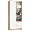 Bibliothèque de bureau AKORD R11 Chêne Sonoma 80 cm 1 porte 2 tiroirs ...