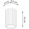 Plafonnier Karbon aluminium 1xGU10 6.5cm Sollux
