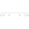 Sollux - Plafonnier Karbon aluminium 6xGU10 117cm