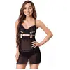 Livco Corsetti Fashion - Maia 20247 Babydoll + Thong Black S/M