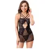 LIVCO CORSETTI FASHION - CIELO LC 20211 CHEMISE + STRING ZWART S/M | L...