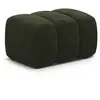 Maison Heritage, Tabouret, Pouf Velours, "Kimi", 1 Place, Vert, 75x55x...