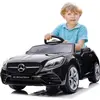 SUN BABY Voiture électrique pour enfant Mercedes BENZ SLC300 Cabrio Noir