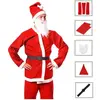 springos Kerstman Kostuum | Kerstman Pak | Verkleedkleding | 5-Delig | Rood