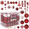 SPRINGOS® Boule de Noël Boule d'arbre de Noël 153 pièces Décoration po...