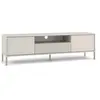 CDF KAMARO - Meuble TV 160cm avec deux portes et un tiroir - Beige Cac...