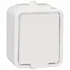 Prise simple 2P+T étanche IP44 Blanc Cedar Schneider NT130H01