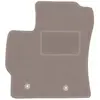 Tapis conducteur beige pour Toyota Auris I à hayon (2006-2013)