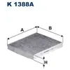 Filtron Filtre d'habitacle pour SKODA: Scala, Fabia, Kamiq & SEAT: Ibi...
