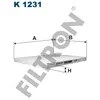 Filtre D'Habitacle K1231 Filtron