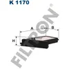 Filtron Filtre pour air intérieur, k1170