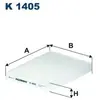 Filtron Filtre d'habitacle pour KIA: Soul (Ref: K 1405)