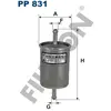 Filtron pP831 filtre à carburant