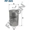 Filtron Filtre à carburant, PP825