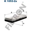 Filtre à air intérieur - Filtron K1053-2X