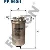 Filtron Filtre à carburant, pp960/1