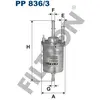 Filtron Filtre à carburant, pp836/3