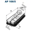 Filtron Filtre à air, ap108/5