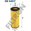Filtron Filtre à huile, oe649/7