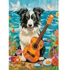 Castorland puzzel Collie, Gitarre und Meer - 500 stukjes.