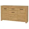 Buffet bas - Décor chêne vieilli - Classique - HAVANNA - L 161 cm