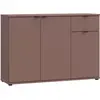 Commode - GANYMEDE - 3 portes - 1 tiroir - Terracotta - 1198 x 341 x 8...