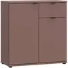 Commode - GANYMEDE - 2 portes - 1 tiroir - Terracotta - 801 x 341 x 82...