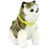 Lean Toys Le pelage doux du chaton en peluche interactif caresse sa tê...