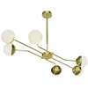 Trento Moderne Kroonluchter 6-lichts messing 1980