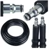 ROSFIX Tuyau haute pression Quick Connect de 5 m pour nettoyeur haute pression AR Blue Clean / Michelin / Black Decker / Mac Allister / Makita / Stanley